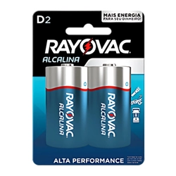 Pilha Alcalina Tamanho d 1,5v Com 2 Unidades