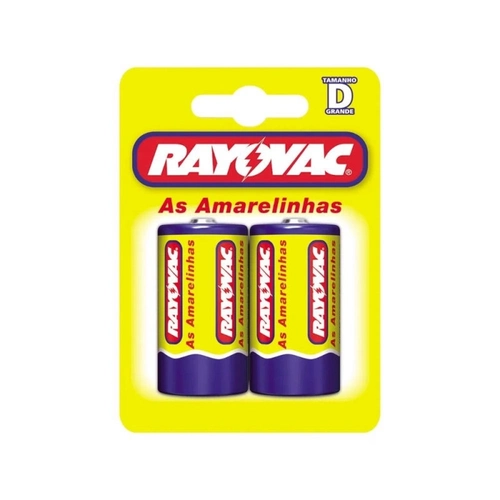 Pilha Rayovac Amarelinhas 10298 d Grande Com 2 Und 1,5v