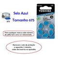 Bateria Auditiva 675 - Toshiba 1,4V. cartela com 6 unidades.