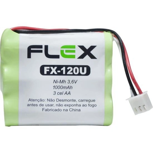 Bateria Para Telefone Sem Fio Flex 3,6 AA 1000Mah  - 68643