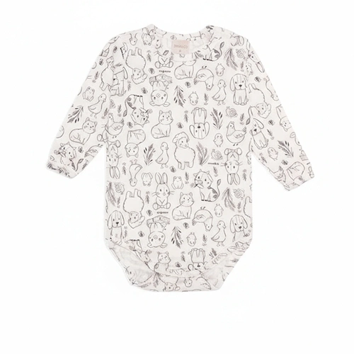 Body Manga Longa Avulso Suedine Unissex - Fazendinha