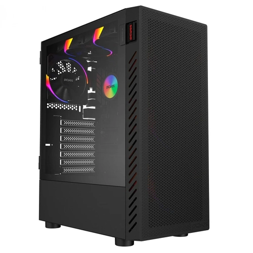 Gabinete Gamer Bolter Black Vulcan Lateral Em Vidro Pcyes - Gbbvpbr