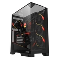 Gabinete Gamer Pcyes Forcefield Dome Black Vulcan - Gffdbv