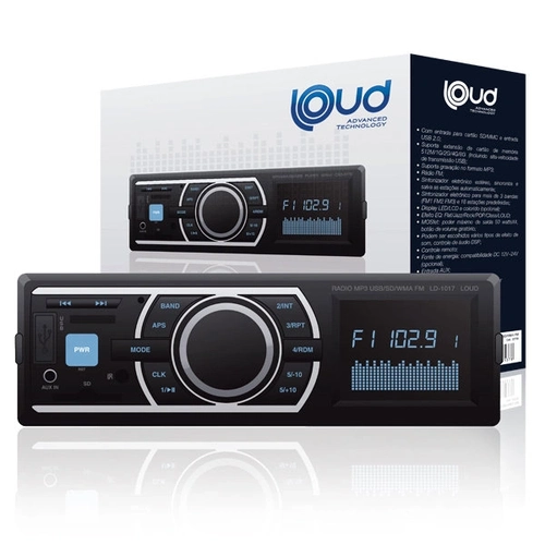 Radio Mp3 Usb/sd/wma Fm Ld-1017  Loud