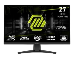Monitor Gamer MSI MAG 274F, 27'', Full HD, Rapid IPS, 200Hz, 0.5ms - 9S6-3CE41H-004