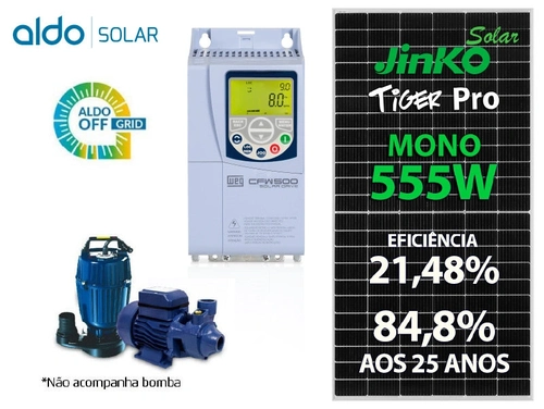 Geb 11,655kwp Jinko Tiger Pro Mono 555w Cfw500 7,5cv Trif 220v