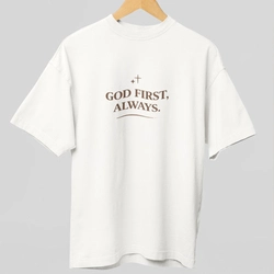 Camiseta “God First, Always”