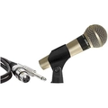Microfone Profissional Sm58 P4 Champanhe Acompanha Cabo de 5 Metros
