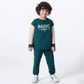 Conjunto Manga Longa Moletom Basic Club Verde Hering - Masculino