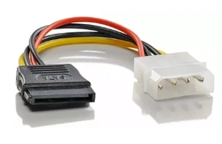 Cabo Sata Força Alimentação conexão molex 4 pinos x 15 pinos