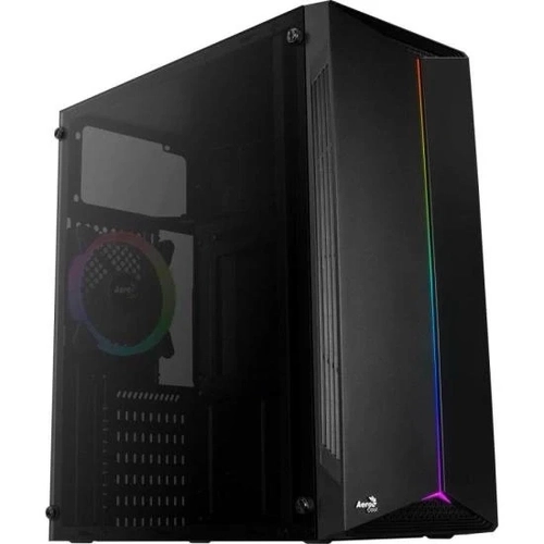 Gabinete Gamer Aerocool Split Preto Rgb Lateral Vidro Split-g-bk-v1