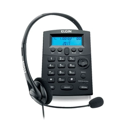 Telefone Headset Com ID HST-8000 Preto