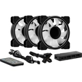 Kit 3 Coolers Mirage Aerocool 12 Argb Pro + Hub + Controle