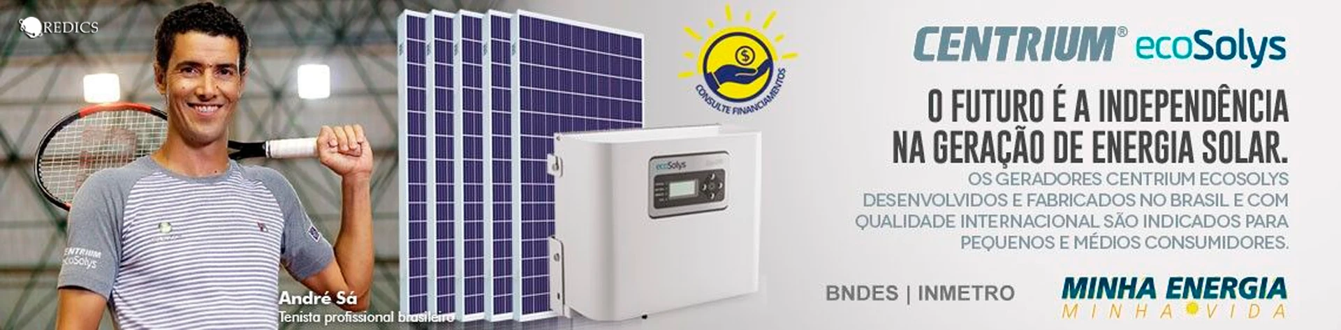 O futuro é a indepêndencia na geração de Energia Solar. Os geradores Centrium Ecosolys desenvolvidos