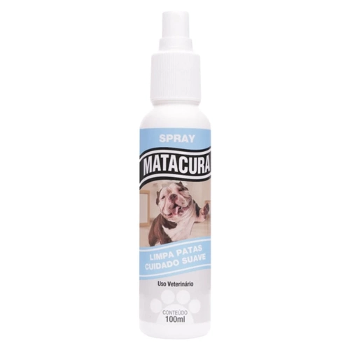 Spray de Higiene de Patas Suave Matacura 100ml para Cães e Gatos