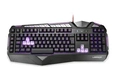 Teclado PC USB Gamer Warrior Tc209 Led Usb Preto Grafite