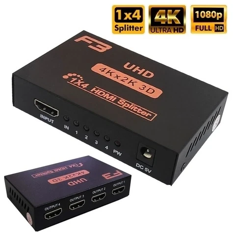 Splitter Hdmi F3 4 Portas 4K - Jc-sphmi