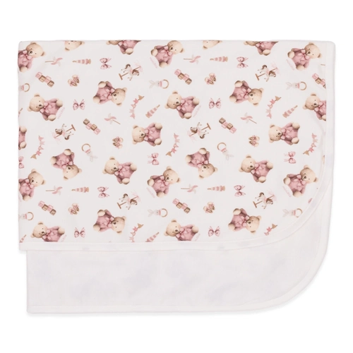 Manta com Forro Avulsa Estampada Ursinha Feminina - Brinquedos Femininos
