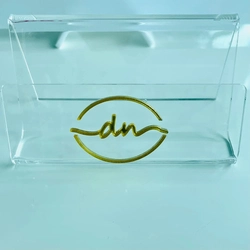 Porta cartao - Logo alto relevo inicial ou desenho