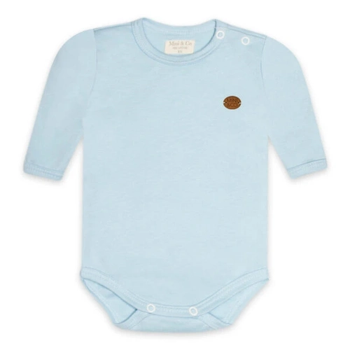 Body Manga Longa Avulso Suedine - Azul