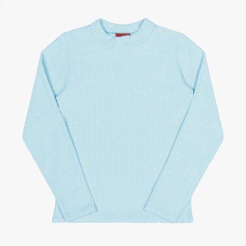 Blusinha Manga Longa Malha Canelada Romitex - Feminina