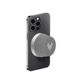 Caixa de Som Bluetooth Hi Level Magwave, Mini Speaker Magnético, Prata