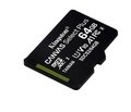 Cartão de Memória Kingston Canvas Select Plus microSD 64GB com Adaptador - SDCS2/64GB