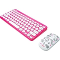 Kit Teclado e Mouse Letron Sem Fio Hello Kitty Rosa - 85096