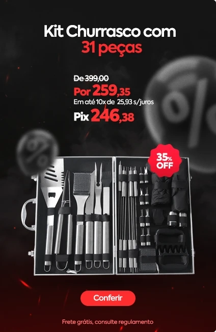 Kit Churrasco de 31 peças Relaxshop