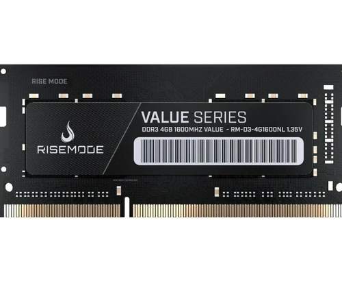Memória RAM para Notebook Rise Mode Value Series, 4GB, 1600MHz, DDR3, CL11 - RM-D3-4G1600NL