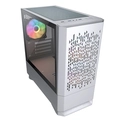 Gabinete Gamer Cougar MG140 AIR RGB, Mini Tower, Vidro Temperado, mATX, White, Sem Fonte - 385JM80.0002