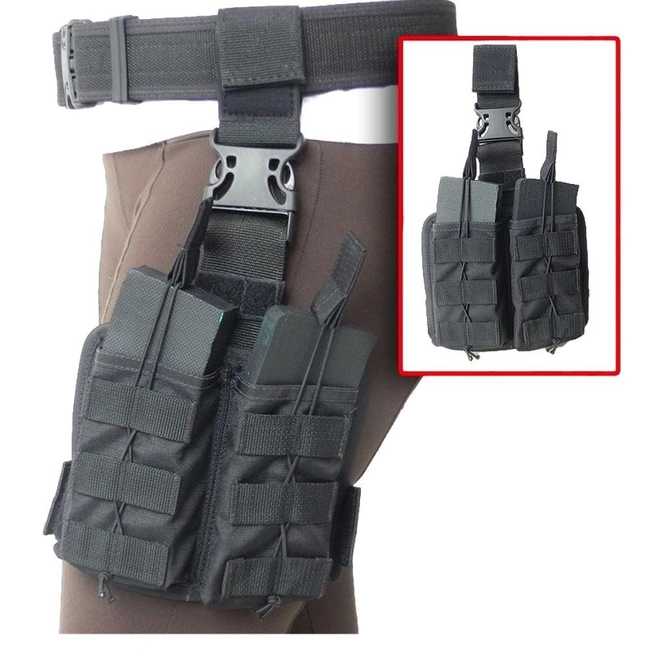 Embornal Tático Otan Carreg Fuzil 5.56 Duplo - Preto