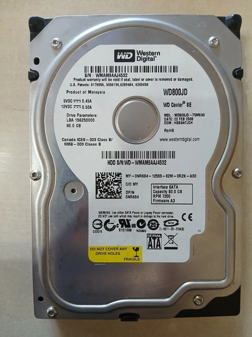 HD Sata 80Gb 3.5 7200Rpm - Western Digital (U)