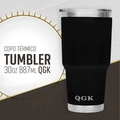 Copo Térmico Tumbler 30 OZ 887ml com Tampa - QGK (Preto)