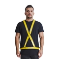 colete tipo x amarelo