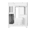Gabinete Gamer Forcefield White Ghost - Frontal e Lateral Em Vidro - Pcyes - Gffwgp