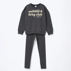 Conjunto Moletom Wellness Chumbo Hering - Feminino