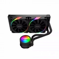 Water Cooler Pcyes Sangue Frio 3 Argb Black Vulcan 240mm TDP 250w - Argbsf3240br