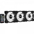 Kit 3 Coolers Aerocool Saturn 12 Pro Argb + Hub + Controle