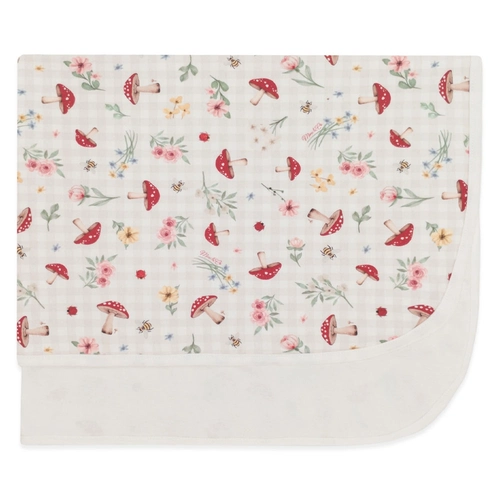 Manta com Forro Avulsa Estampada Feminina – Cogumelos