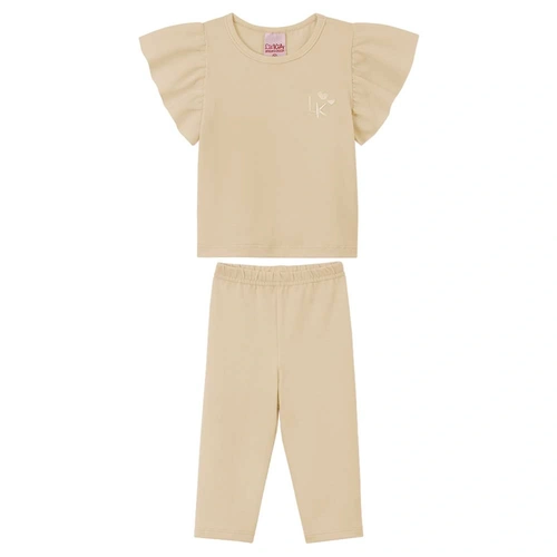 Conjunto Blusinha Manga Curta e Calça Legging Lik Kids - Menina