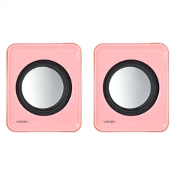 Caixa de Som Vinik 2.0 Rosa - Vs01r