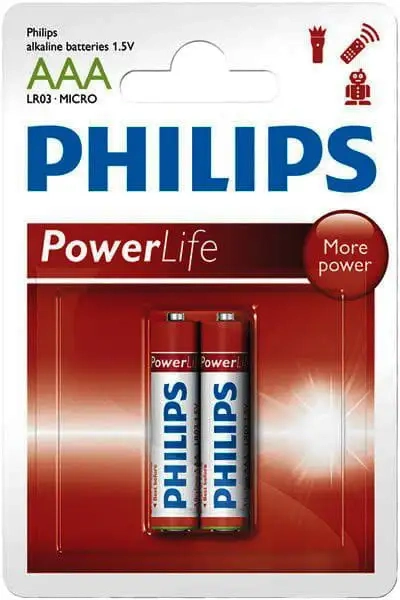 PILHA AAA ALCALINA CARTELA C/2 - PHILIPS