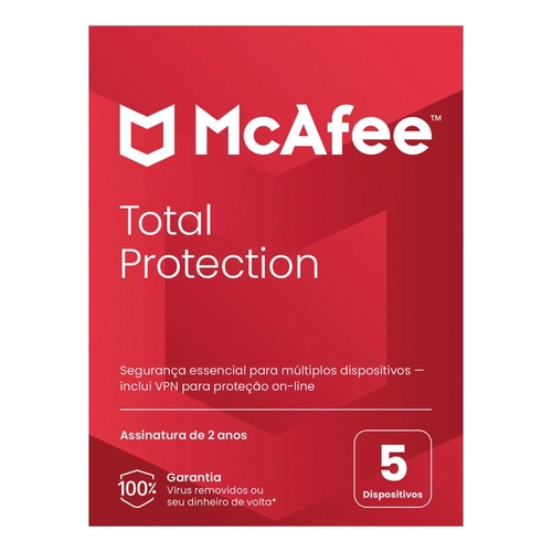 Total Protection Mcafee 5 Dispositivos 2 Anos Esd - Mtp32bnr5