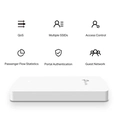 Access Point de Parede Omada Gigabit Mu-mimo Wireless Ac1200 Eap235-wall Smb