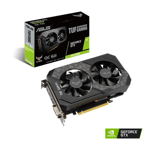 Placa de Video Asus TUF Gaming GeForce GTX 1660 Super OC 6GB, HDMI DP DVI, GDDR6 - TUF-GTX1660S-O6G-GAMING - OpenBox