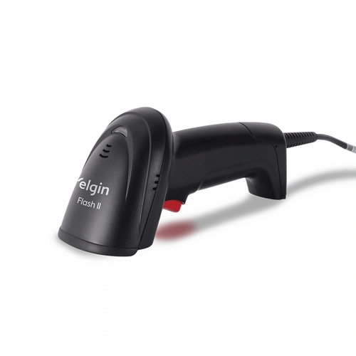 Leitor Código de Barras, 1D, Elgin, USB, Linear, Imager Flash II Preto