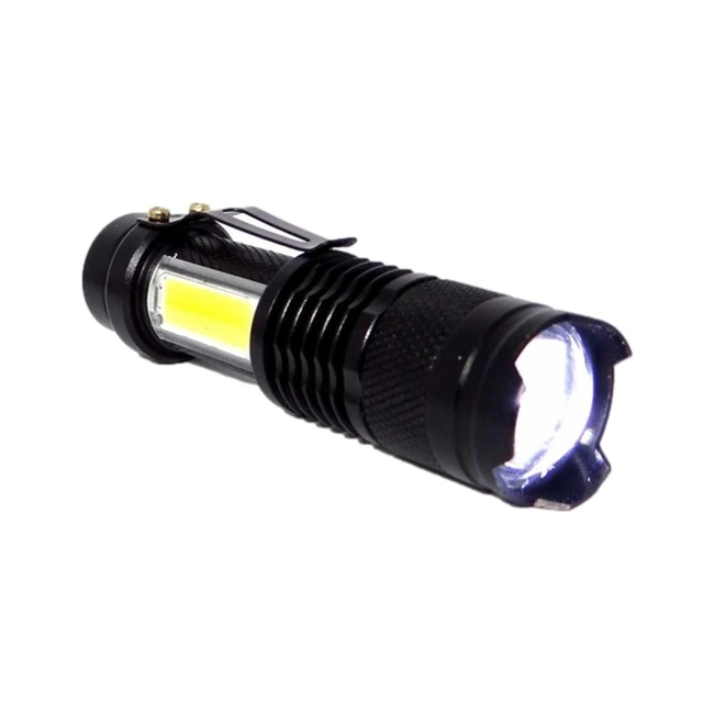 Lanterna Led USB Recarregável Led Lateral c/ Estojo HZ-03-1068