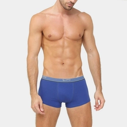 Cueca Lupo Boxer- Kit 2 Peças (Azul Royal/Azul Marinho)