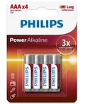 Pilhas AAA Power LIFE Alcalinas (KIT COM 4 PILHAS) 